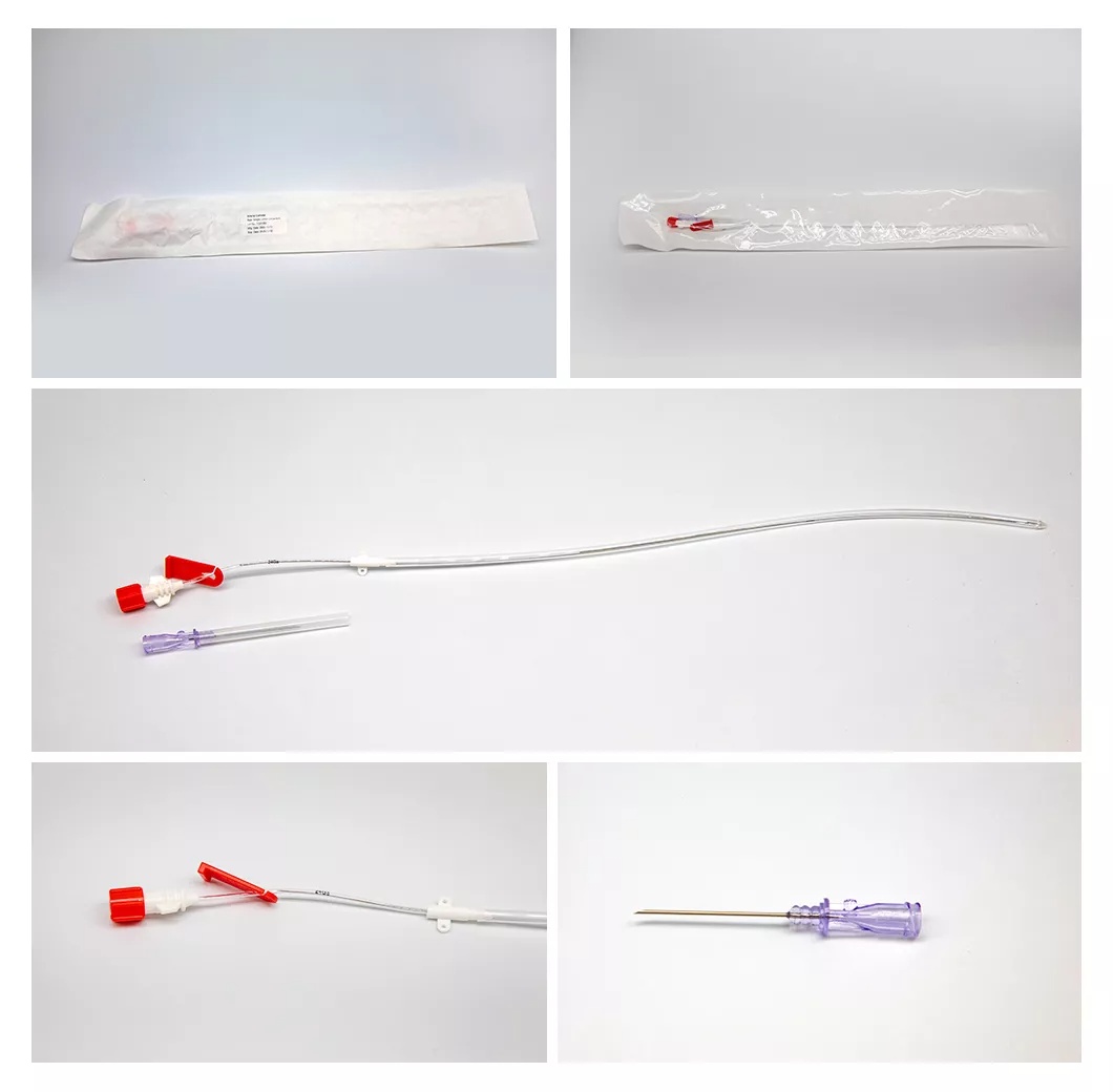 Disposable Arterial Cannula Medical Anesthesia Arterial Catheter Set with Extension Tube