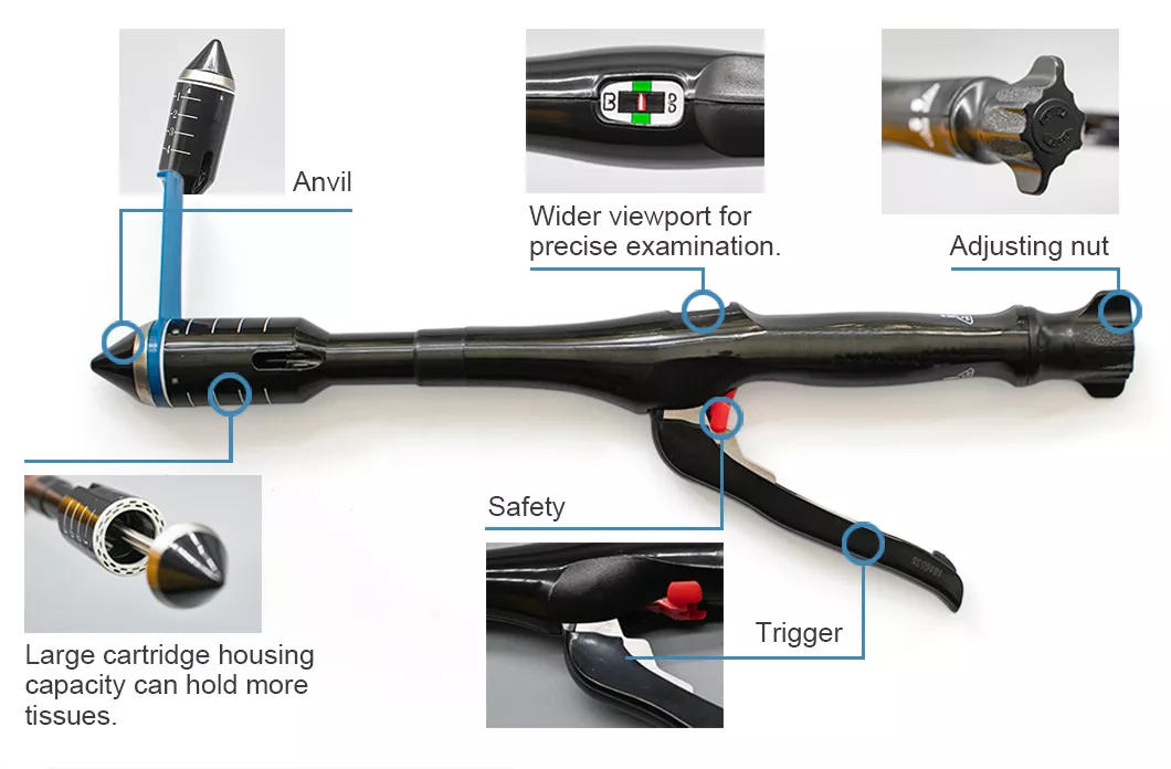 Medical Consumable Disposable Anorectal Stapler for Prolapse and Hemorrhoids (PPH)