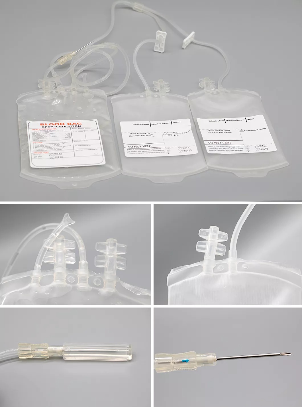 Disposable Single/Double/Triple/Quadruple Blood Collection Bag