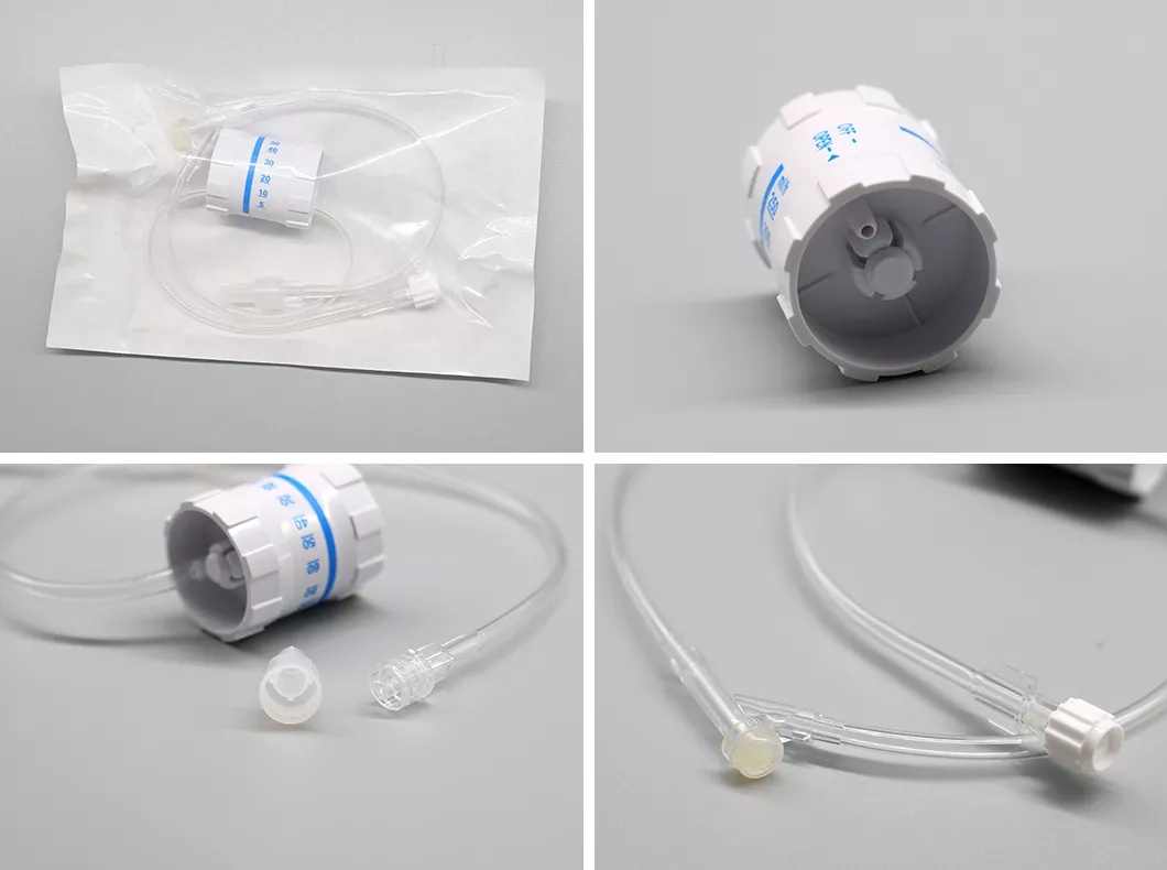 Medical Adjustable Single Channel IV Flow Regulator with Extension Tubing