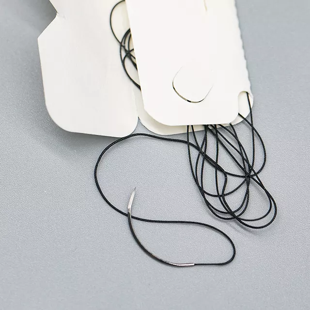 Disposable Surgical Non-Absorbable Silk (Braided) Sutures with Needled